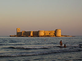 Kizkalesi - Maiden's Castle floating in the Sea