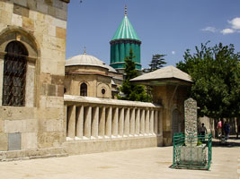 Konya - Green Dome of Mevlana Mausoleum